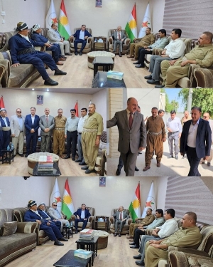 سكرتێری گشتیی YNDK پێشوازى لە شاندى حزبى سۆسیالیستى گەلى کوردستان دەكات