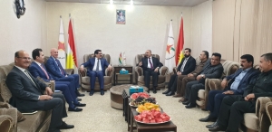 شاندێکى باڵاى پارتى دیموکراتى کوردستان سەردانى یەکێتى نەتەوەیى دیموکراتى کوردستان YNDK دەكات