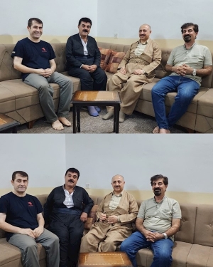 سكرتێری گشتییYNDK  سەردانى رۆژنامەنووس سامان قەرەچووغى دەکات