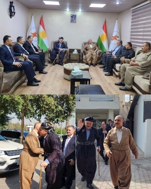 سكرتێری گشتیی YNDK پێشوازى لە بەڕێز حاجى فاروق يوسف ئاغا شێخ بزينى دەکات
