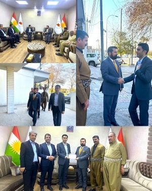 مه&zwnj;كته&zwnj;بى سياسيى YNDK پێشوازى لە شاندى پارتی یەکسانی و دیموکراسیی گەلان DEM Part&icirc; دەكات