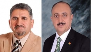 غفور مخموري يعزّي السید نايف الهشلمون الأيوبي ممثل ديوان الأكراد في فلسطين