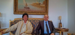 غفور مخموري يعزّي السید أحمد قذاف الدم باستشهاد فقيدهم (سيف الإسلام معمر القذافي)