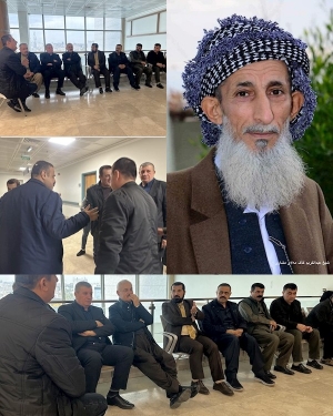 شاندێكی مه&zwnj;كته&zwnj;بی سیاسیی YNDK سەردانى شێخ عبدالكریم كاك مه&zwnj;لای مشاری دەکات