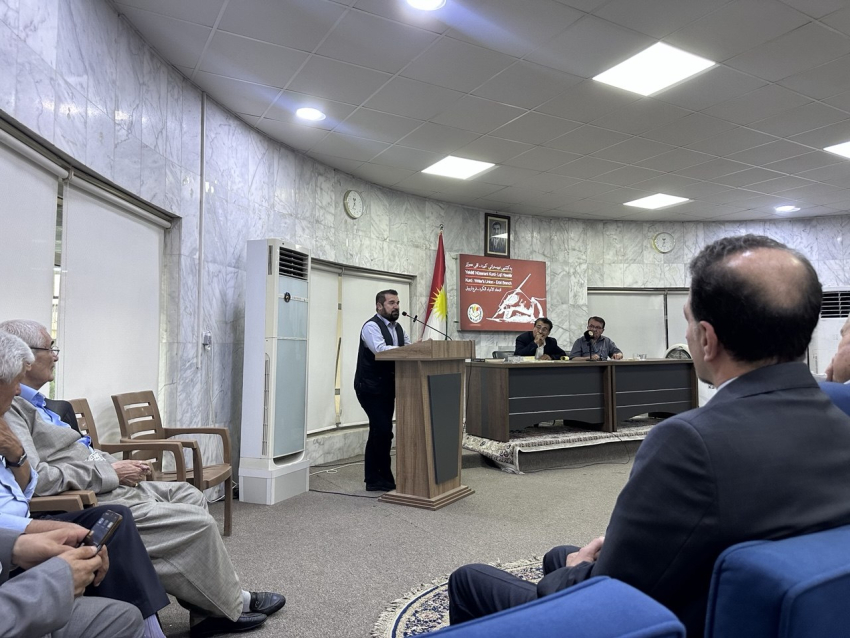 مه‌كته‌بى سياسيى YNDK به‌شداری كۆڕى ناساندنى په‌رتووكى" به‌كر سدقى پاشا" ده‌كات