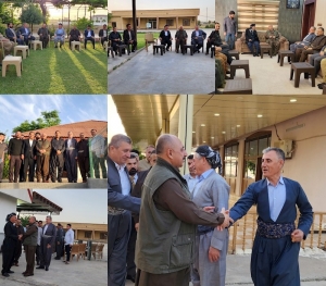 سكرتێری گشتیی YNDK سەردانى بەڕێز حاجى محەممەد ئاغا گەردى و خزمانى گەردى دەکات