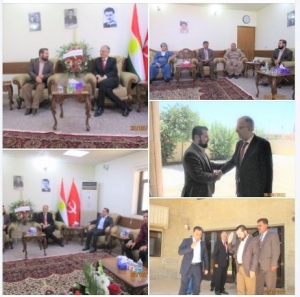 مەكتەبی سیاسی YNDK سه&zwnj;ردانی حزبی شیوعی كوردستان دەكات