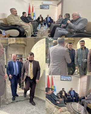 شاندێكی مەكتەبی سیاسیی YNDK سەردانی پارتی دیموكراتی توركمان دەكات