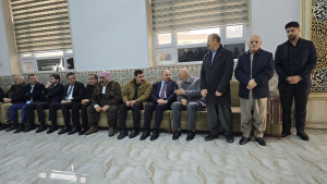 سکرتێرى گشتیى YNDK بەشدارى پرسەى خوالێخۆشبوو خاتوو حەیزەران سەلمان خالید دایکى بەڕێز عەلى عەونى دەکات