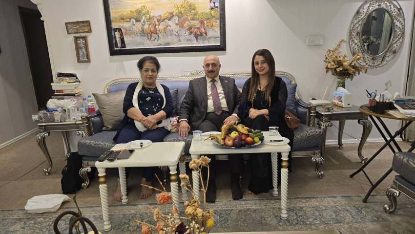 سكرتێری گشتیی YNDK سەردانى پرۆفیسۆر د. شوکریە رەسووڵ دەکات