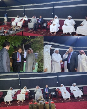 سكرتێری گشتیی YNDK سەردانی بەڕێز شێخ فەیسەڵ عابد ئەلدەعجە دەکات