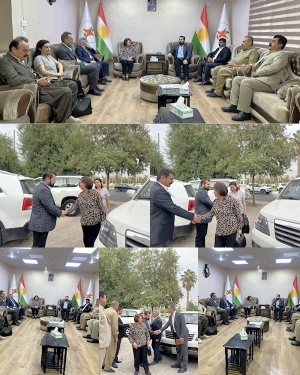 مه&zwnj;كته&zwnj;بی سیاسیی YNDKپێشوازى لە شاندێكی باڵای كۆنسه&zwnj;ی به&zwnj;ڕێوه&zwnj;به&zwnj;ریKNK دەكات