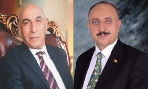 ابراهیم كاباری يهنىء غفور مخموري والإتحاد القومي الديمقراطي الكوردستاني