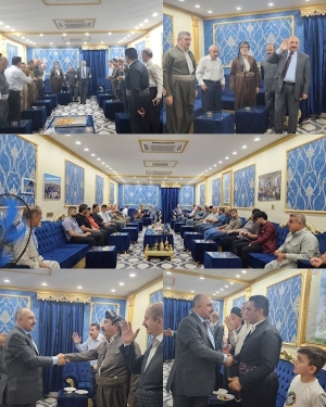 سكرتێری گشتیی YNDK سەردانی بنەماڵەى خوالێخۆشبوو حاجى سلێمان نانەکەلى دەکات