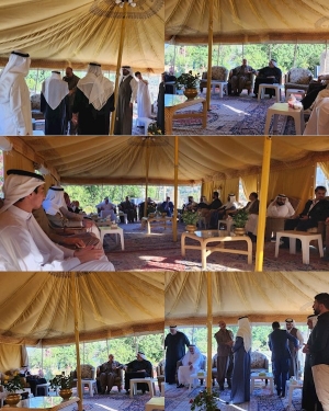 سكرتێری گشتیی YNDK جەژنە پیرۆزە لە بەڕێز شێخ حمود دەهام هادی ئەلجەربا دەکات