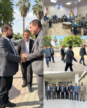 مه&zwnj;كته&zwnj;بی سیاسیی YNDK پێشوازى له&zwnj; شاندێكی لیستی سه&zwnj;رده&zwnj;م دەكات